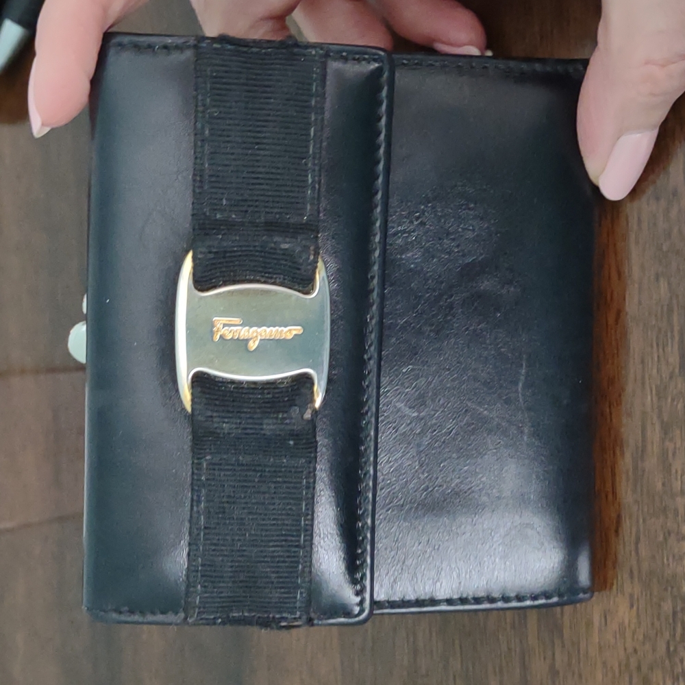 Salvatore Ferragamo  authentic black wallet
